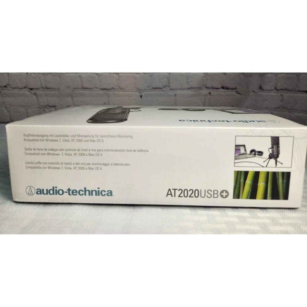 NEW! Original Audio Technica At2020USB-X USB Microphone w/Bag, + Shock Pop Filte